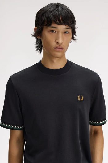 JACQUARD CUFF T-SHIRT