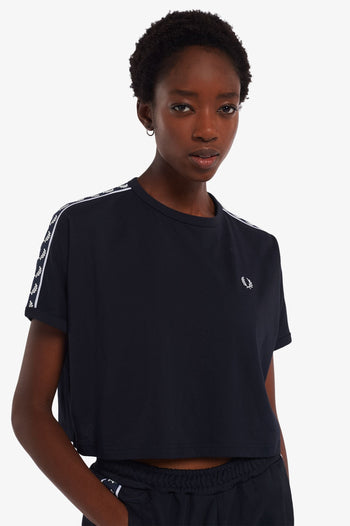 Fred Perry Cropped Taped Ringer T-Shirt