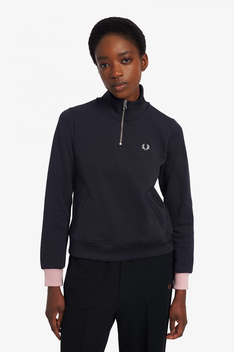 Fred Perry Colour Block Half-Zip Jacket