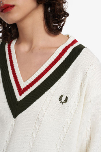 Fred Perry Bold Tipped Cable Knit Jumper